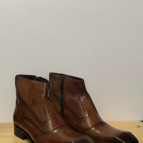 Emilio Franco ankle boot side zipper cognac - Picture 1 of 4